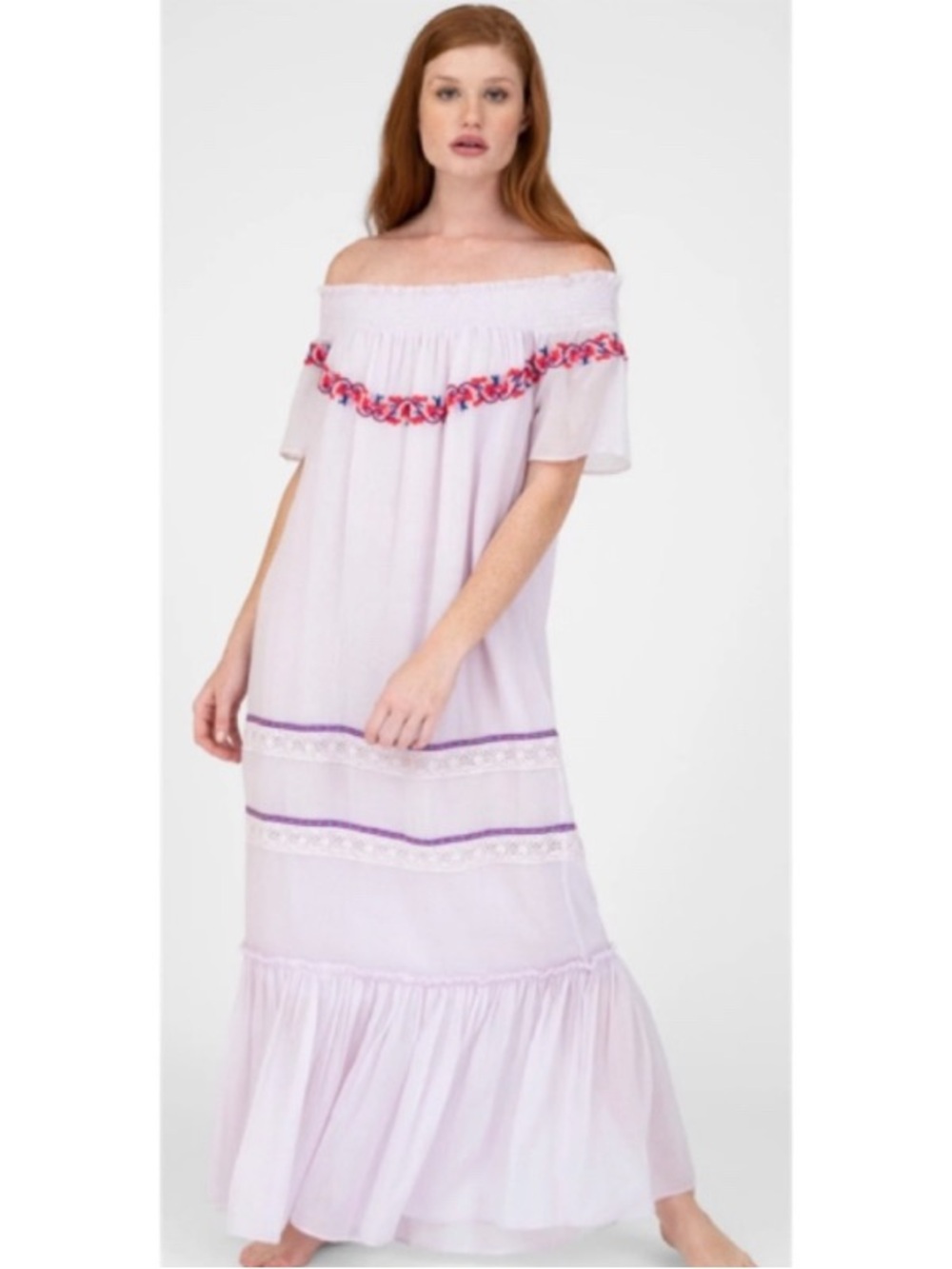 Millie Mackintosh x Pitusa Sofia Cotton  Maxi Dress Sz L
